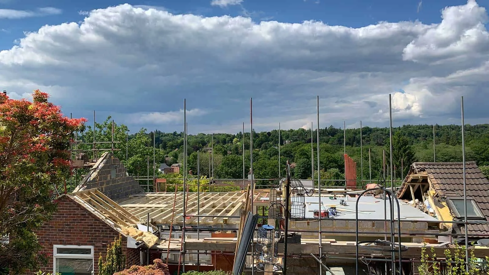 Work has begun to transform a bungalow in Haslemere, Surrey